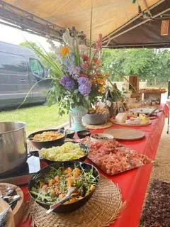 Salade et saumon